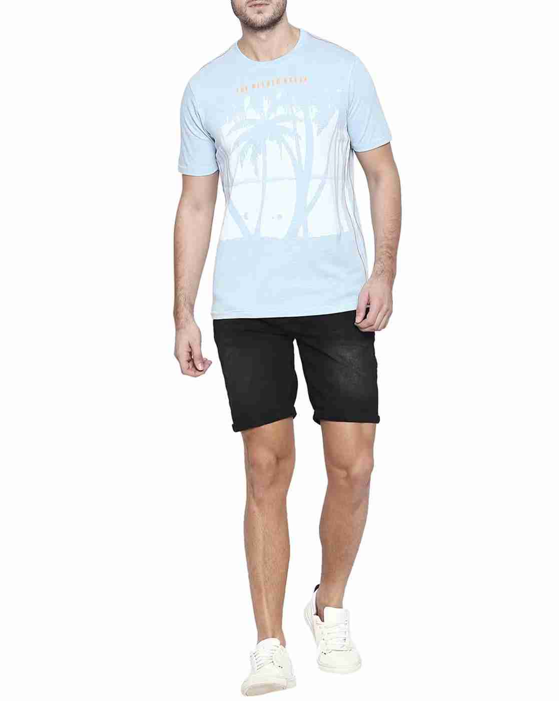 Lee Cooper | Tropical Print Crew-Neck T-shirt|3