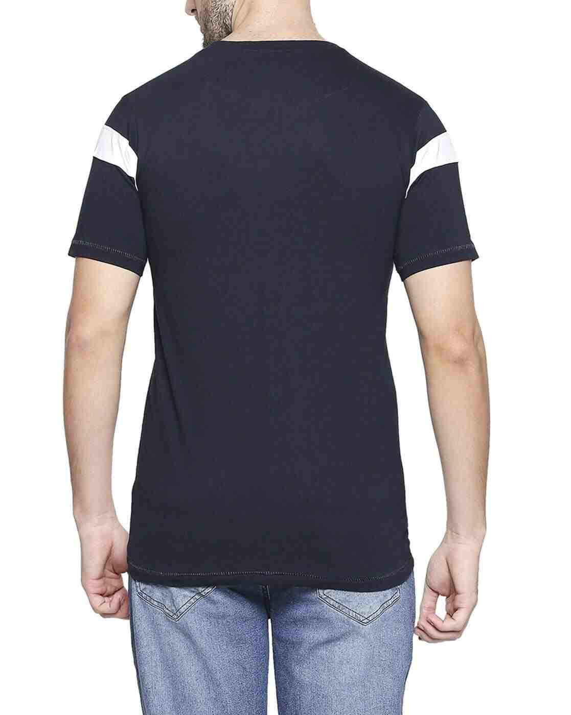 Lee Cooper | Graphic Print Colourblock Crew-Neck T-shirt|2