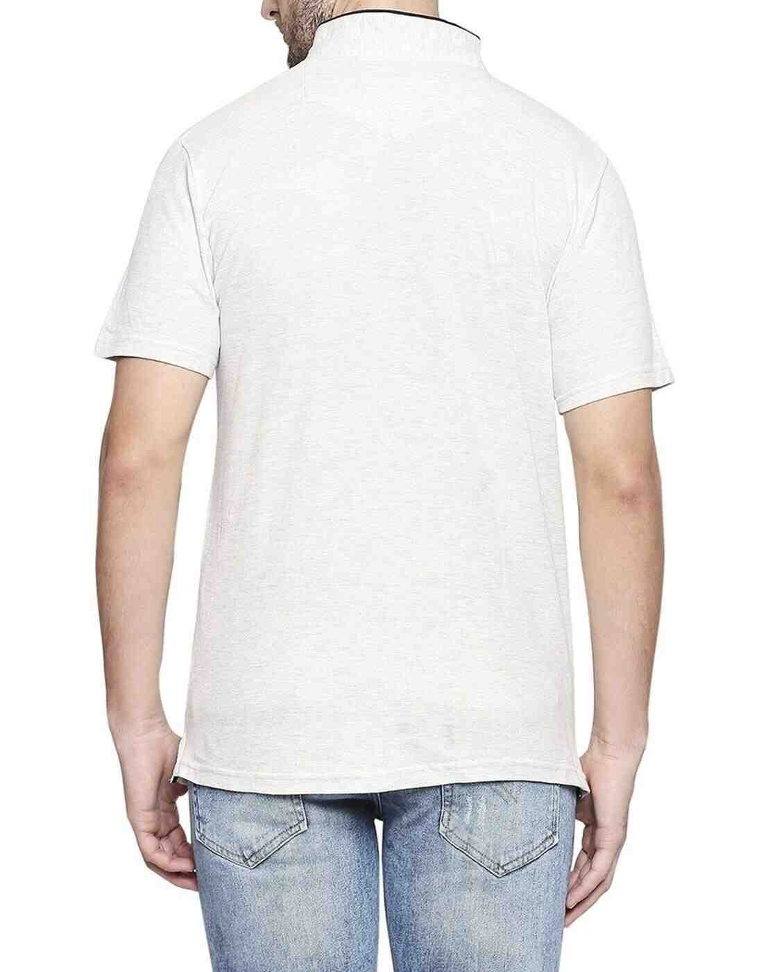 Lee Cooper | Polo T-shirt with Band Collar|2