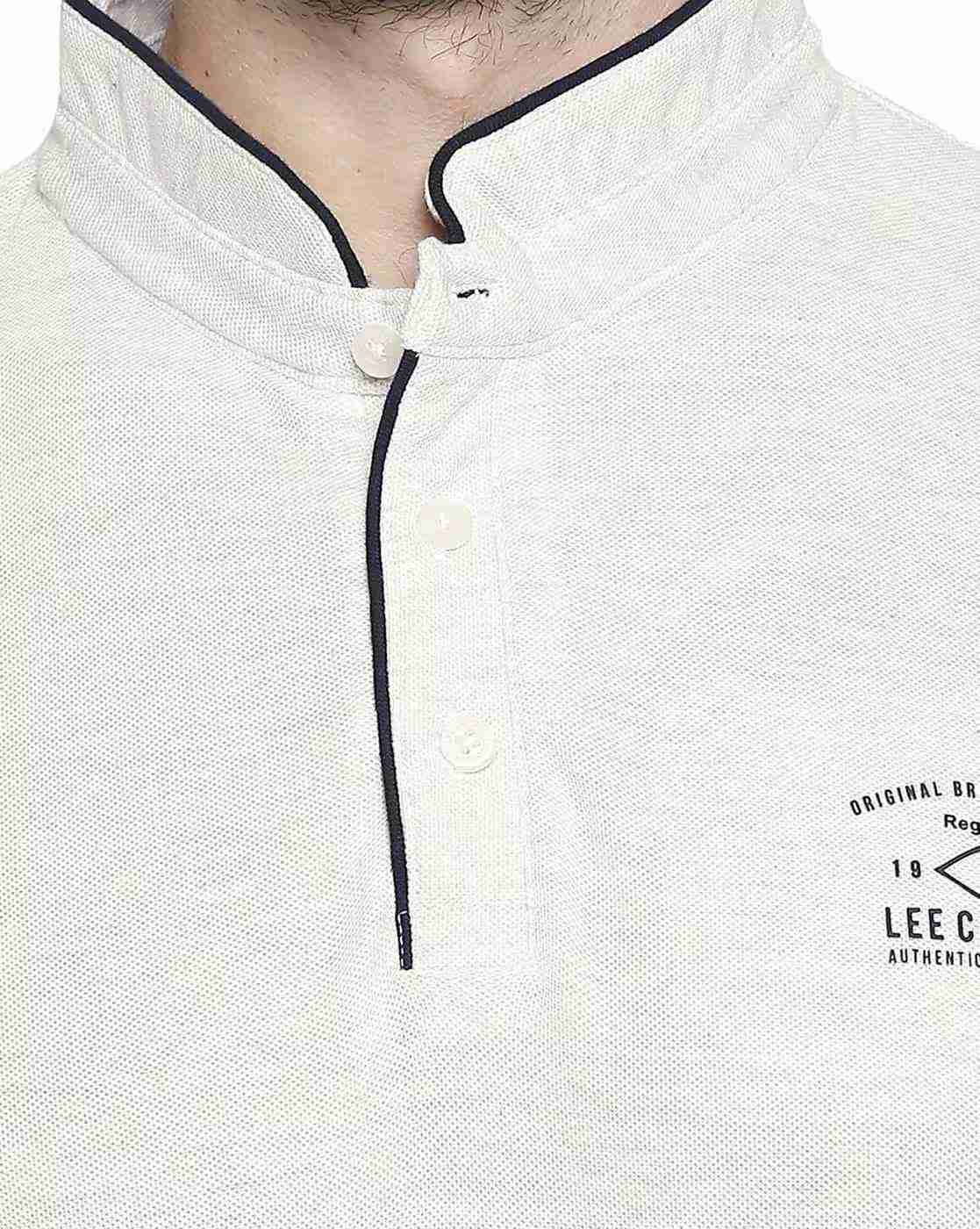Lee Cooper | Polo T-shirt with Band Collar|4