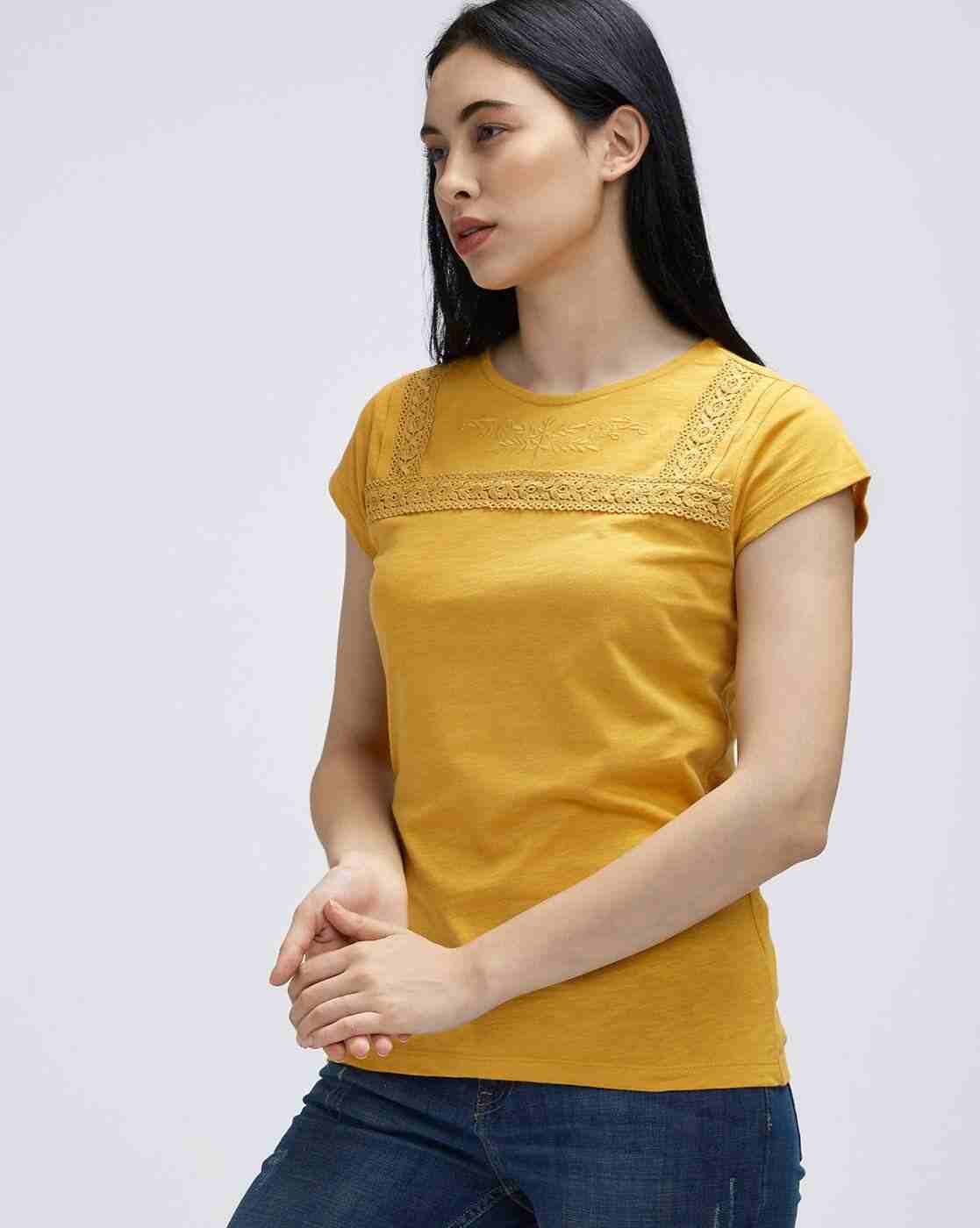 Lee Cooper | Lace Crew-Neck T-shirt|0