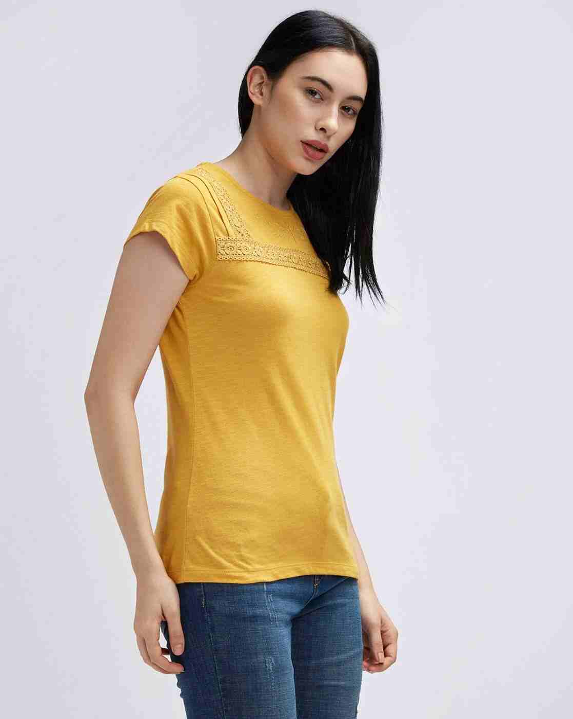 Lee Cooper | Lace Crew-Neck T-shirt|2