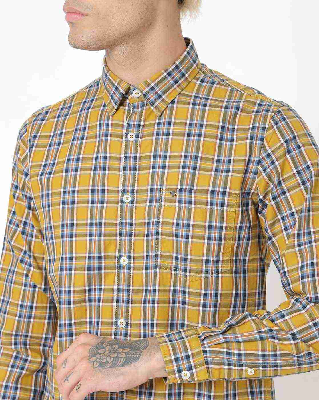 Lee Cooper | Checked Shirt with Patch Pocket|2