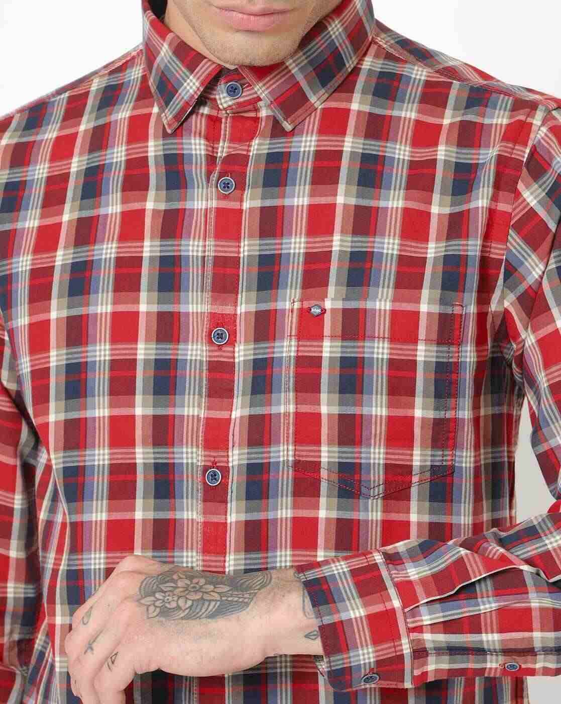 Lee Cooper | Checked Shirt with Patch Pocket|2