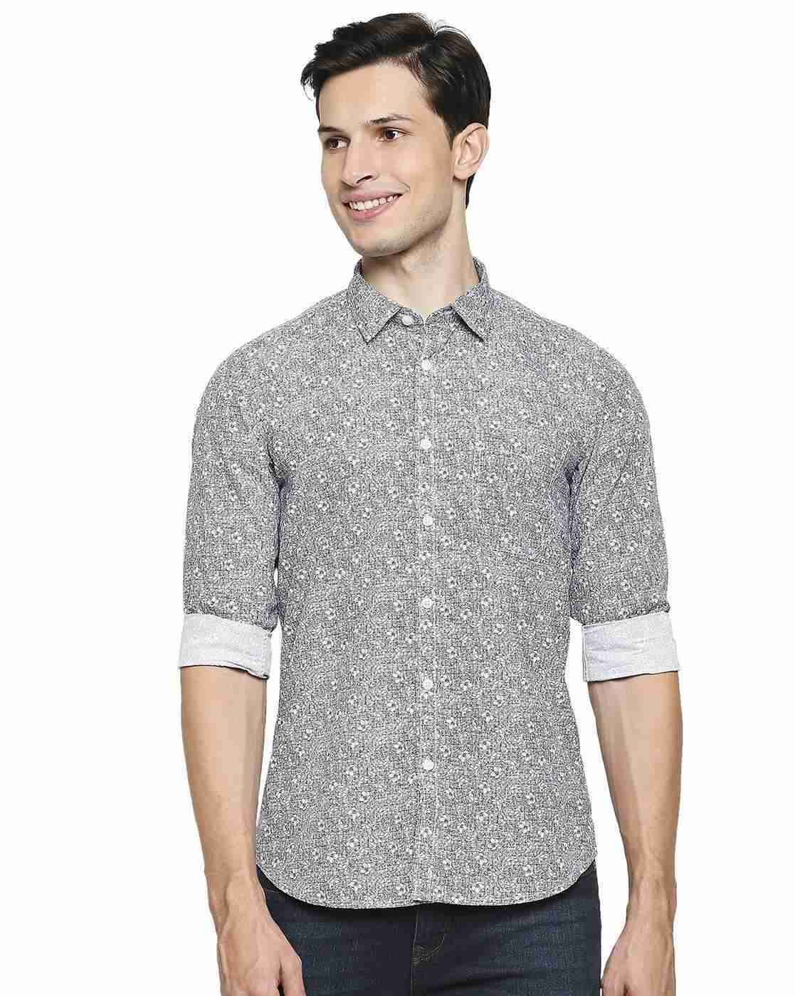 Lee Cooper | Floral Shirt with Patch Pocket|0