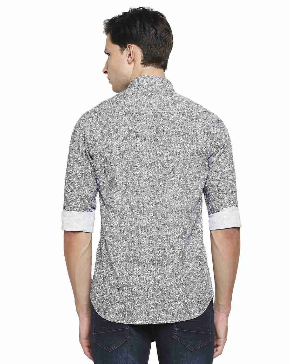 Lee Cooper | Floral Shirt with Patch Pocket|2