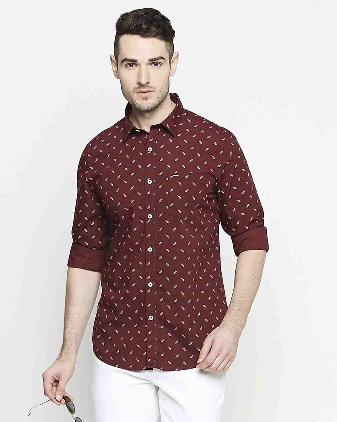 Lee Cooper | Printed Shirt with Patch Pocket|0