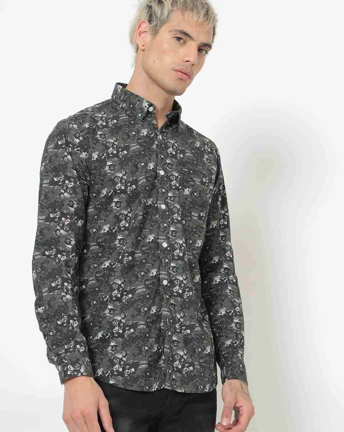 Lee Cooper | Printed Shirt with Patch Pocket|0