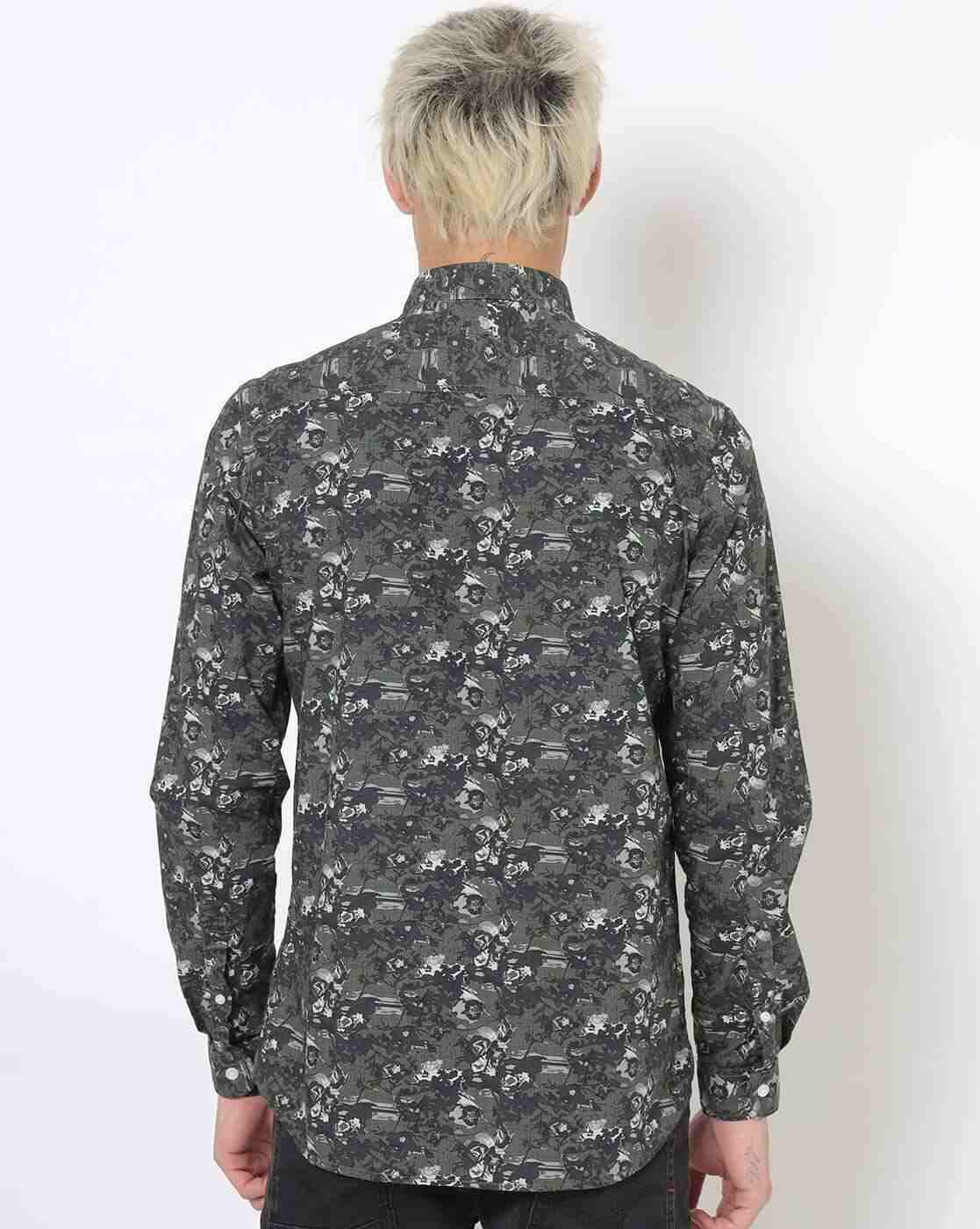 Lee Cooper | Printed Shirt with Patch Pocket|1