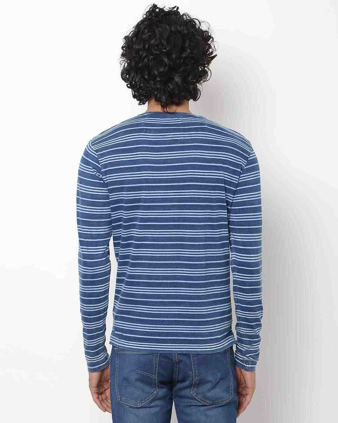 Lee Cooper | Striped Henley T-shirt|1
