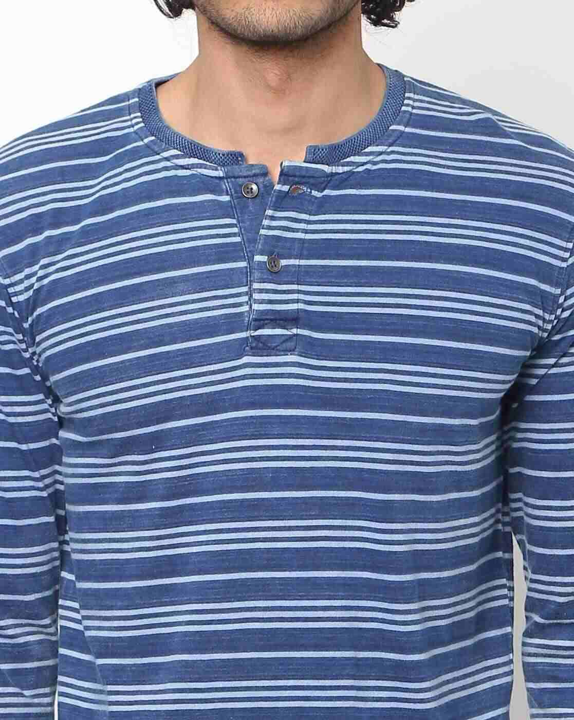 Lee Cooper | Striped Henley T-shirt|2