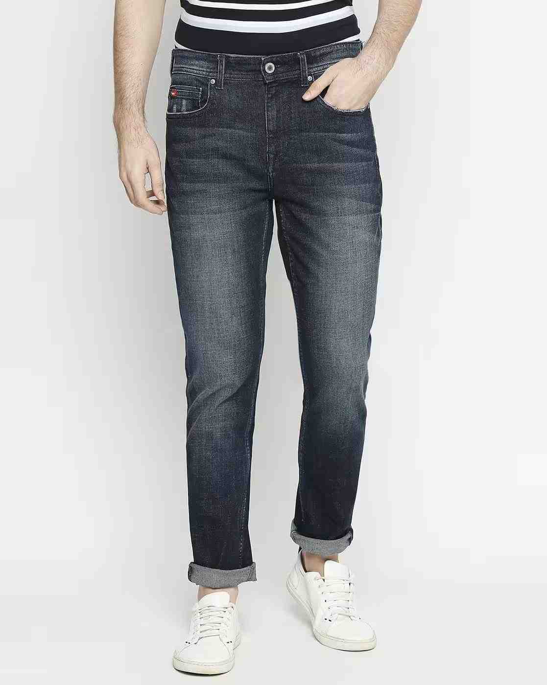 Lee Cooper | Men Lightly Washed Slim Fit Jeans|0