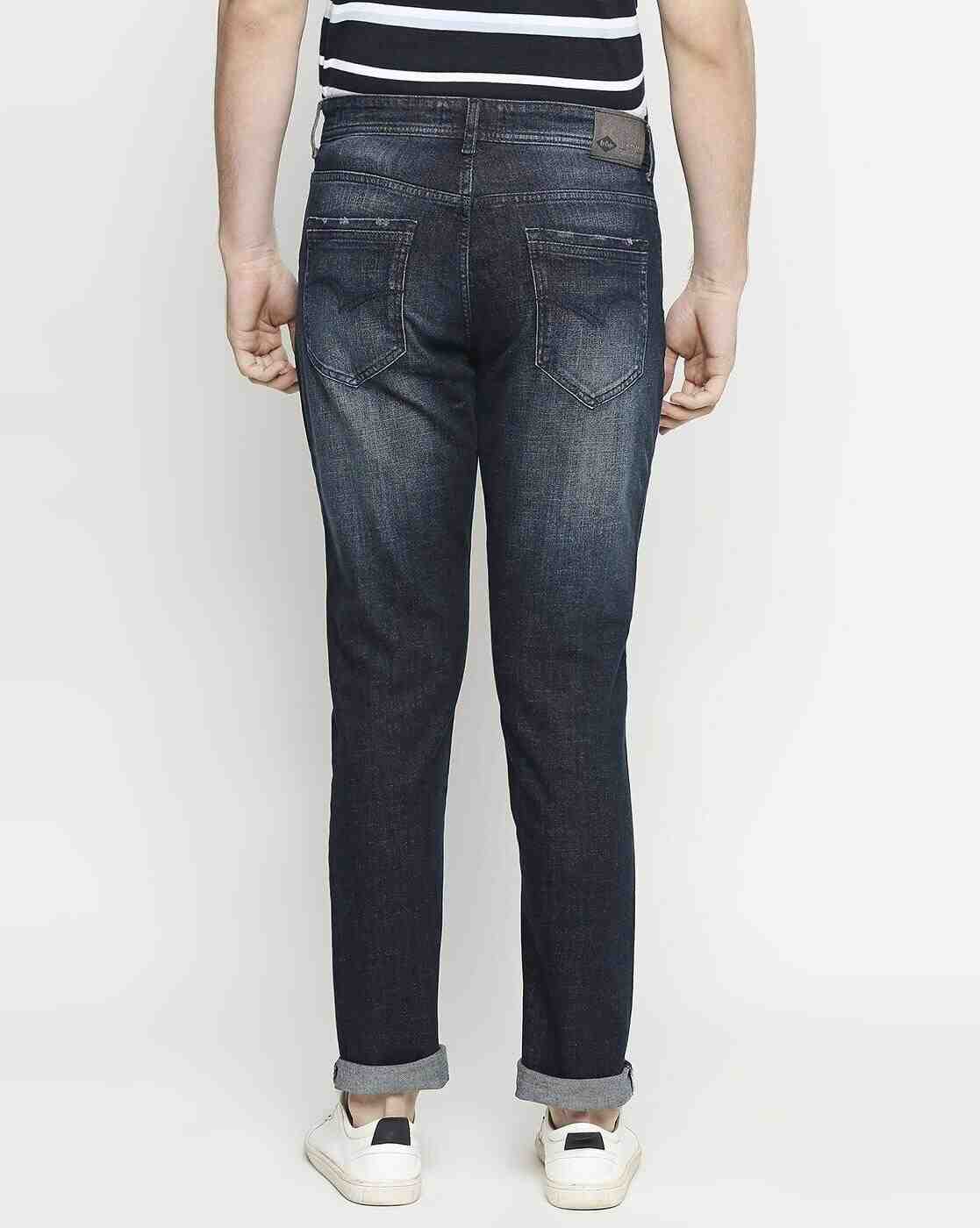 Lee Cooper | Men Lightly Washed Slim Fit Jeans|2