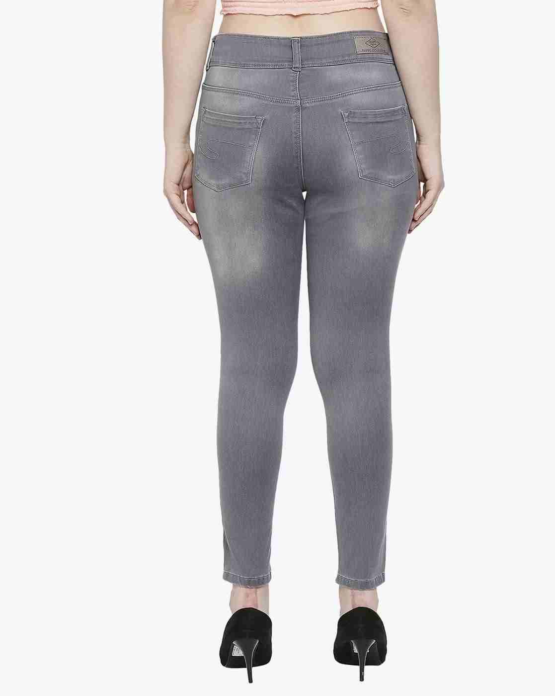Lee Cooper | Mid-Wash High-Rise Skinny Jeans|2