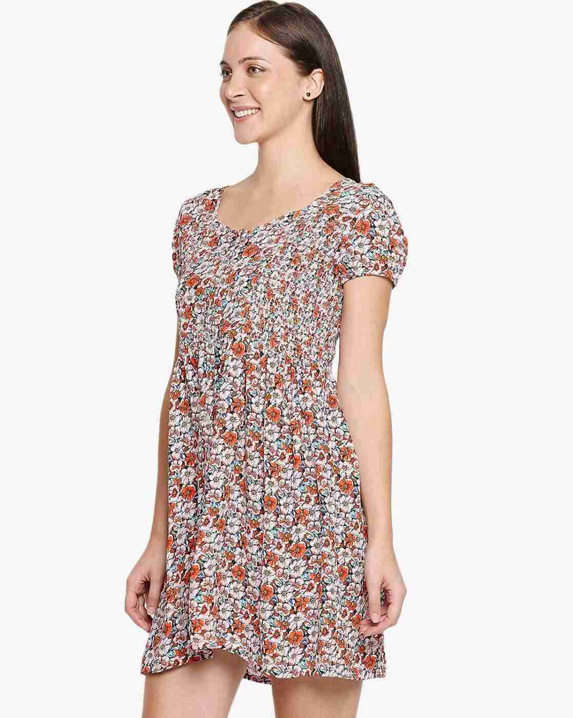 Lee Cooper | Floral Print A-line Dress|1