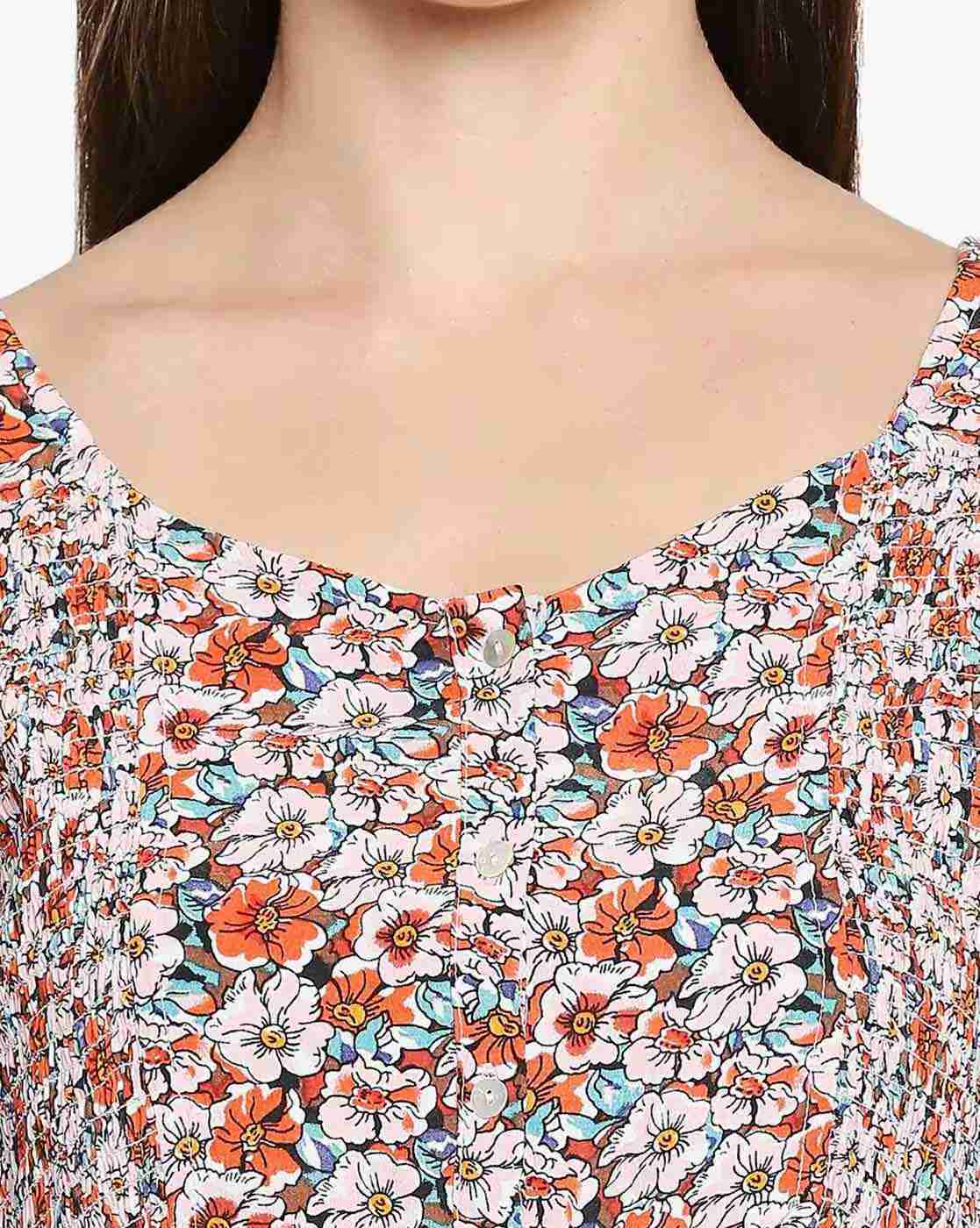 Lee Cooper | Floral Print A-line Dress|4