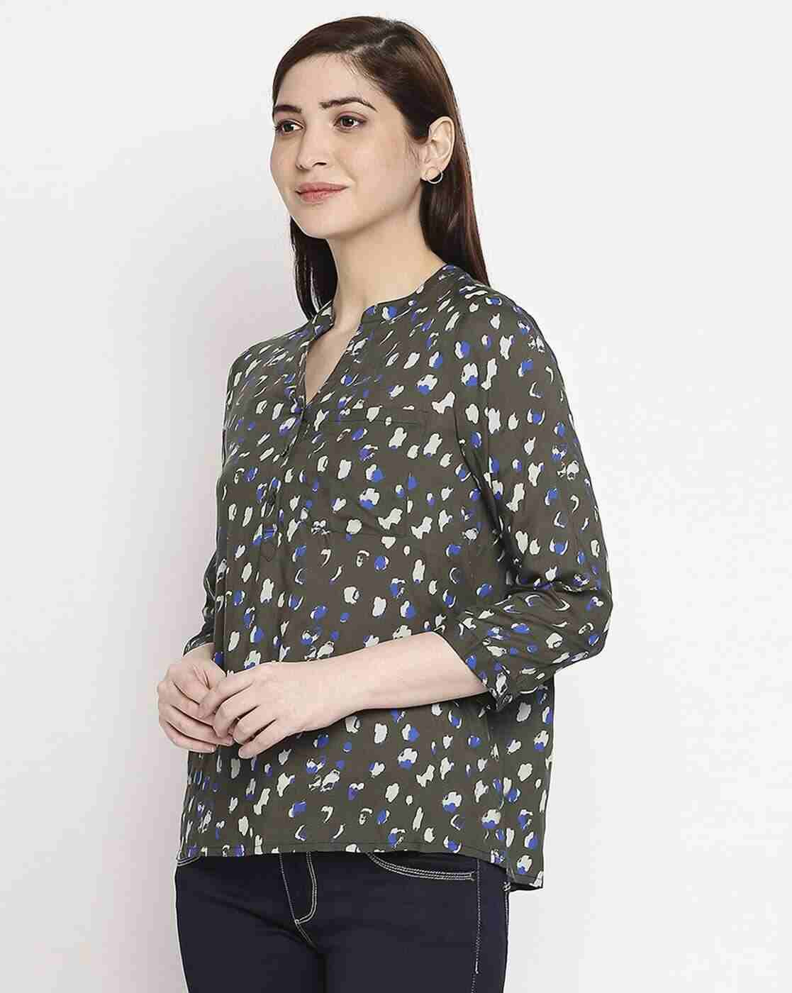 Lee Cooper | Printed Shirt with Notched Collar|1