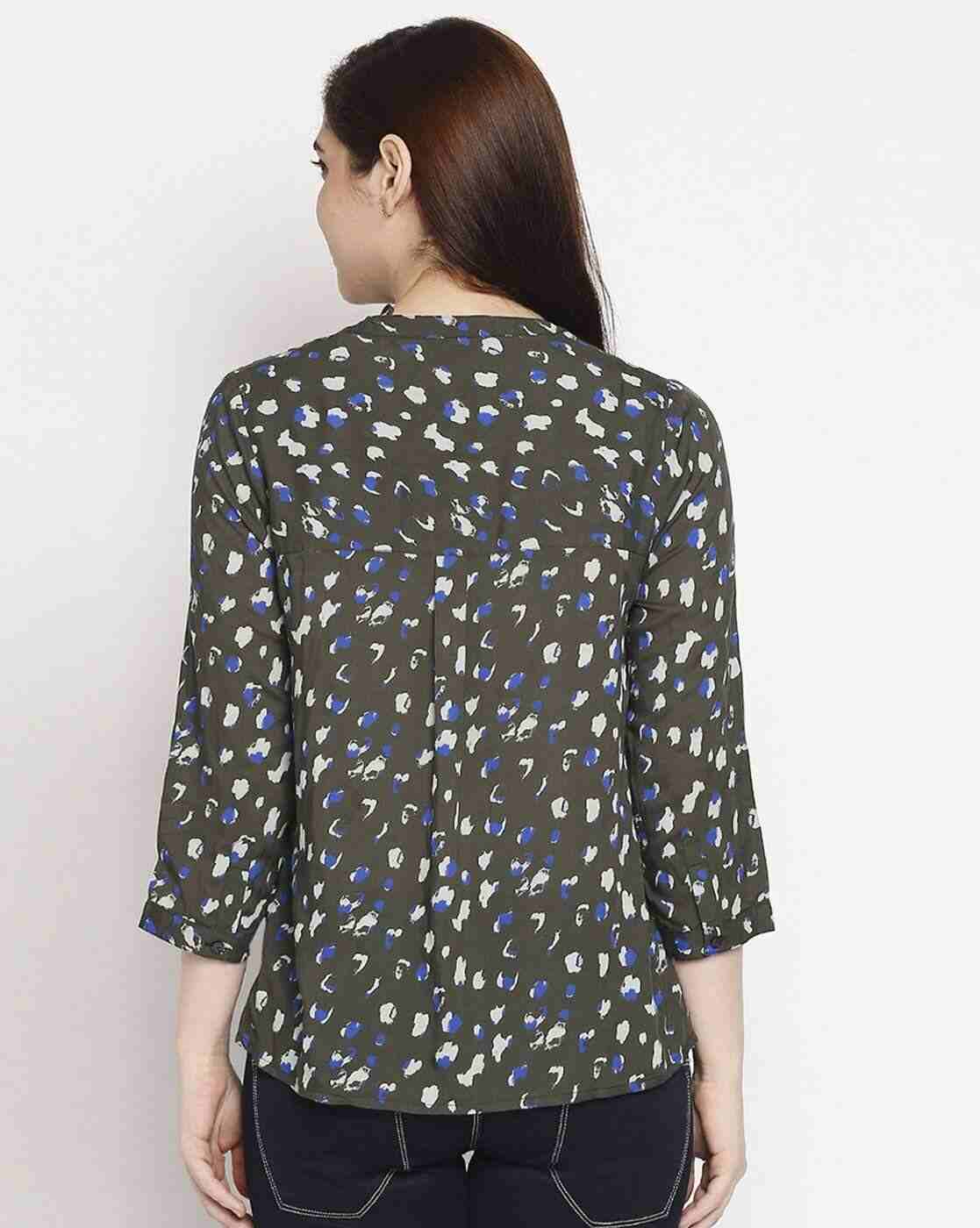 Lee Cooper | Printed Shirt with Notched Collar|2