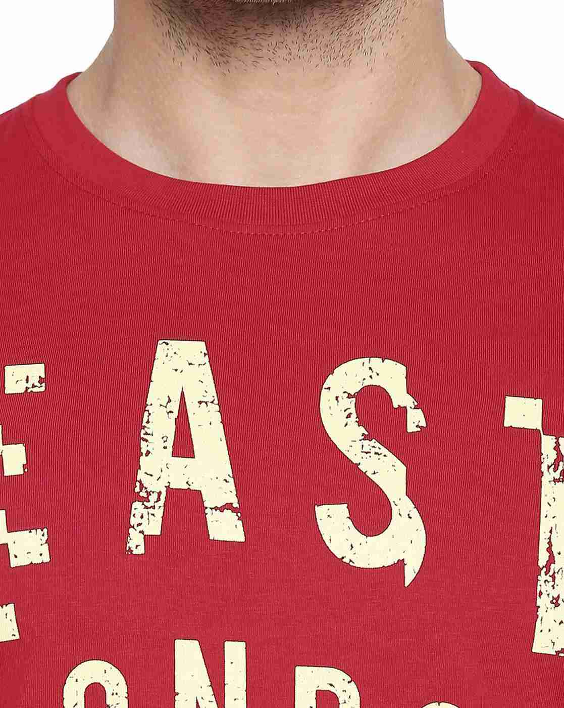 Lee Cooper | Typographic Print Crew-Neck Cotton T-shirt|4