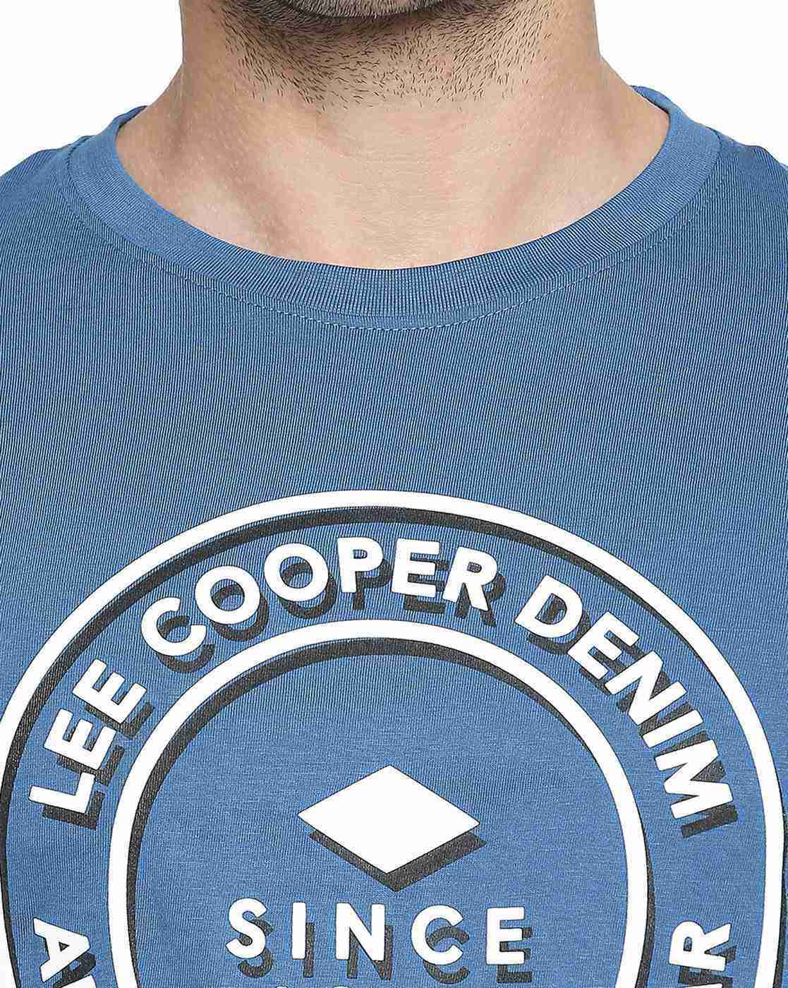 Lee Cooper | Brand Print Crew-Neck Cotton T-shirt|4