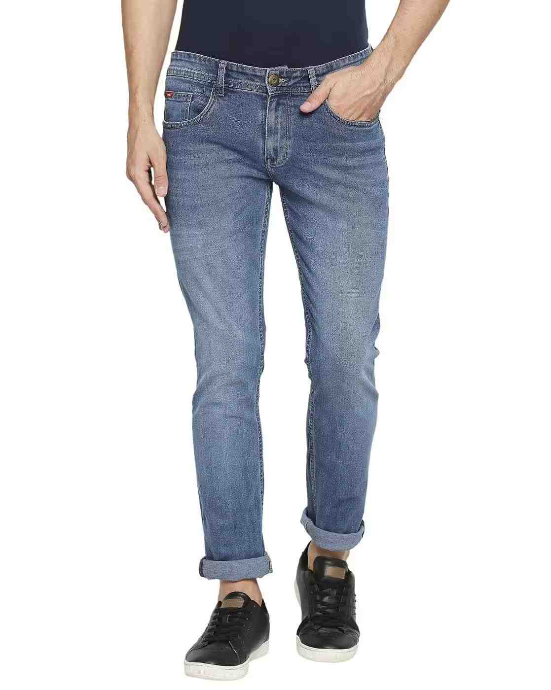 Lee Cooper | Men Lightly Washed Slim Fit Jeans|0