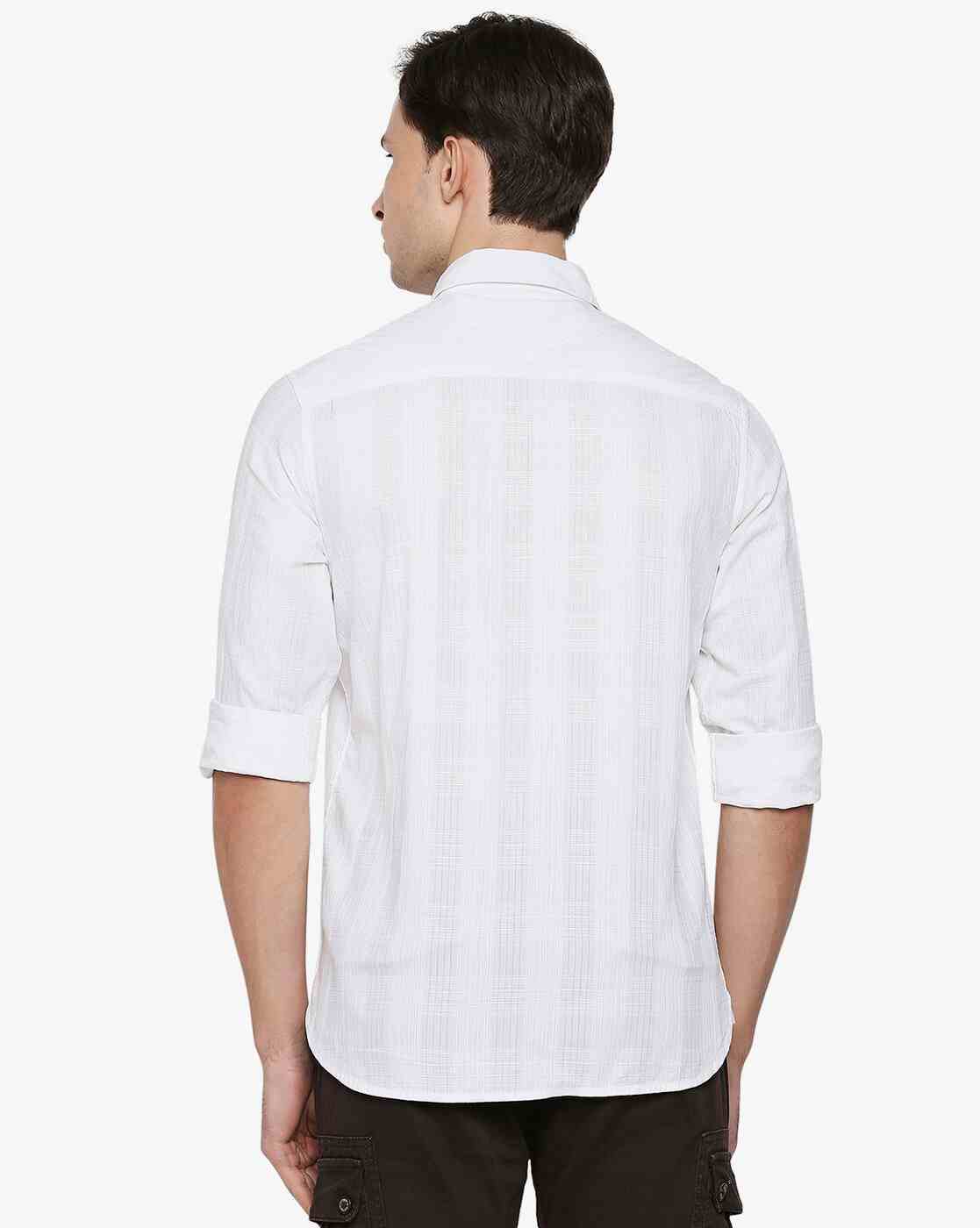 Lee Cooper | Checked Shirt with Buttoned Flap Pocket|2