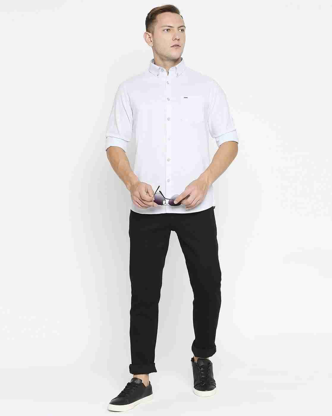 Lee Cooper | Speckled Cotton Shirt with Patch Pocket|3