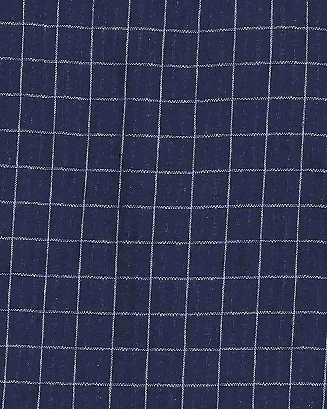 Lee Cooper | Checked Cotton Shirt with Patch Pocket|5