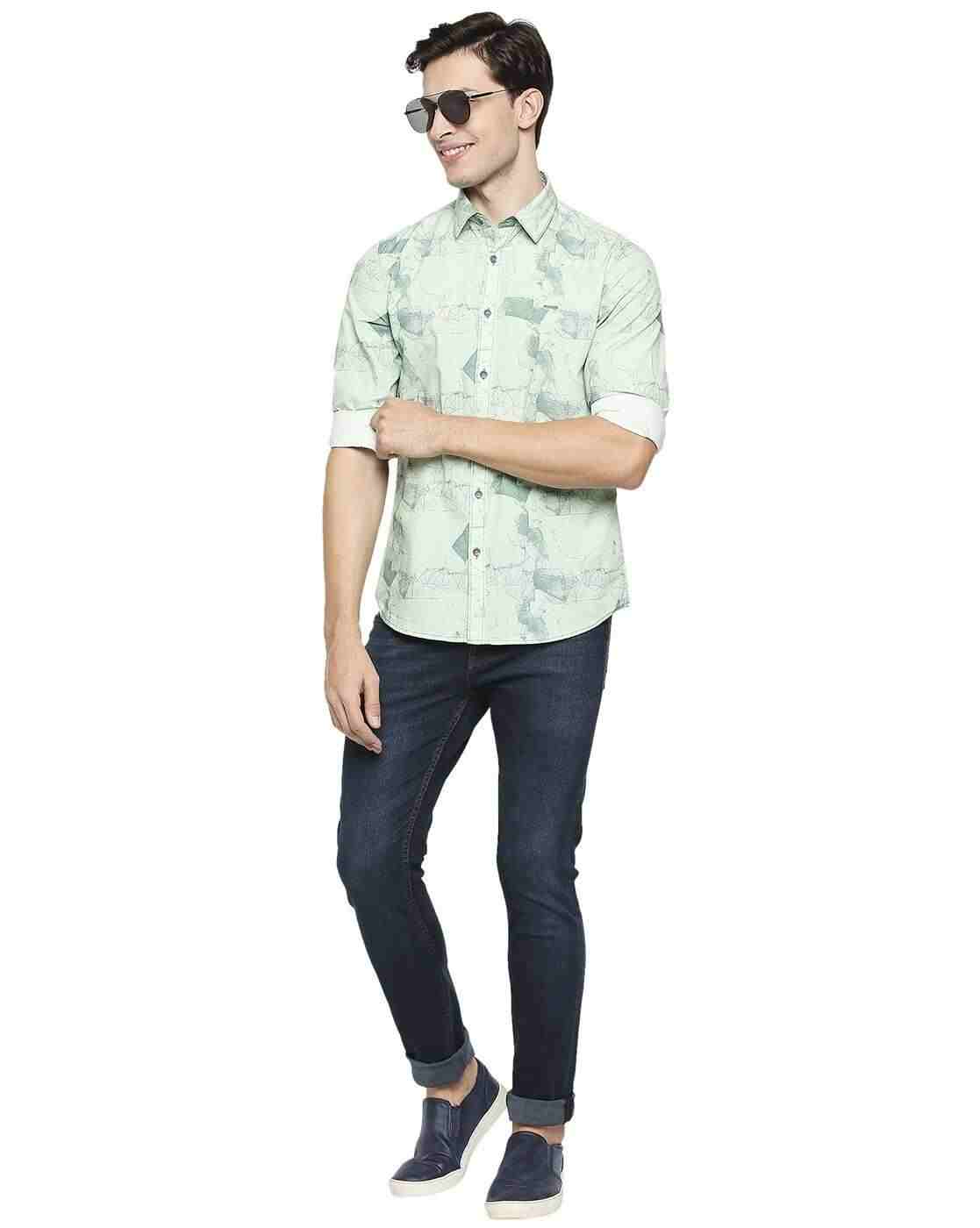 Lee Cooper | Printed Shirt with Patch Pocket|3