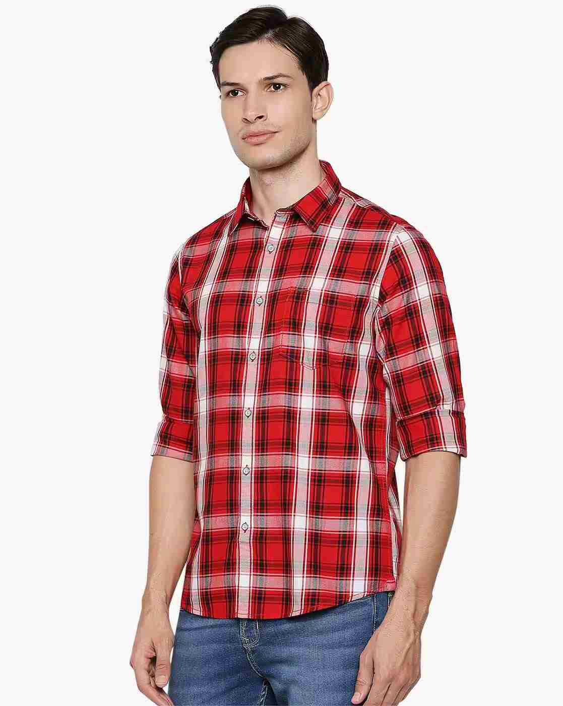 Lee Cooper | Checked Shirt with Patch Pocket|1