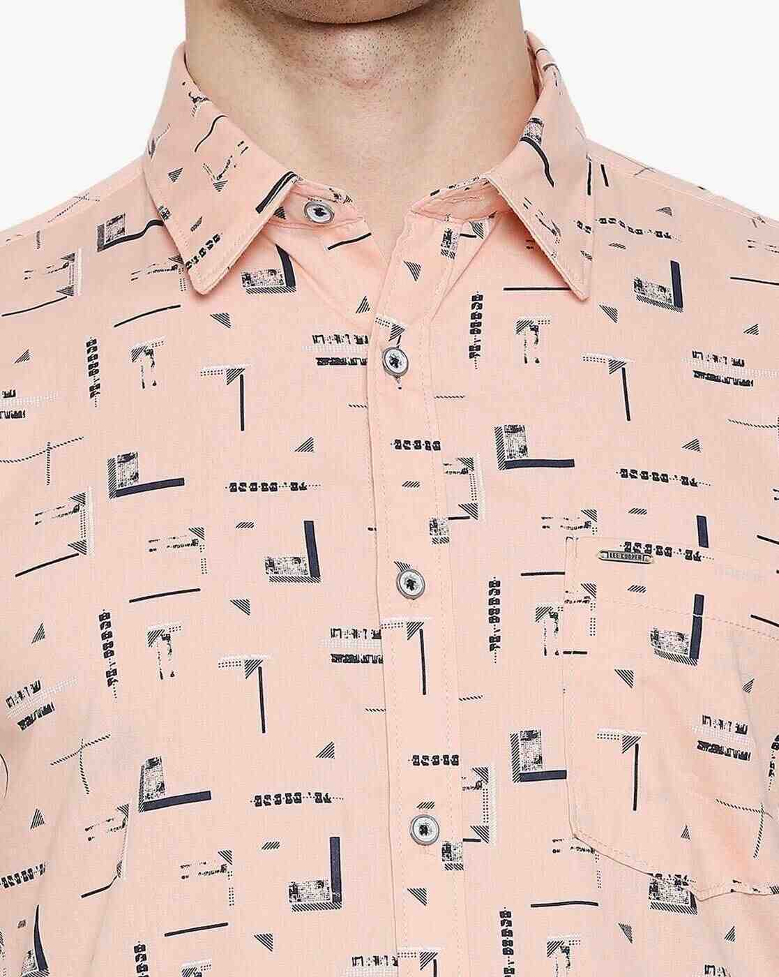Lee Cooper | Printed Shirt with Patch Pocket|4