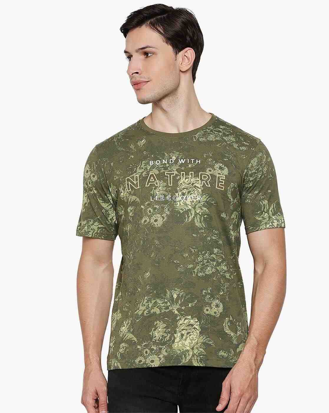 Lee Cooper | Floral Print Crew-Neck T-shirt|0