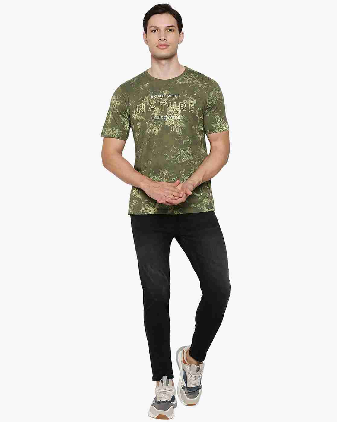 Lee Cooper | Floral Print Crew-Neck T-shirt|3
