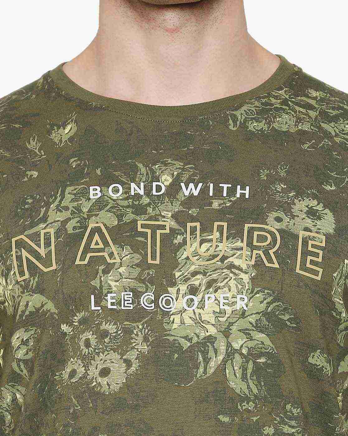 Lee Cooper | Floral Print Crew-Neck T-shirt|4