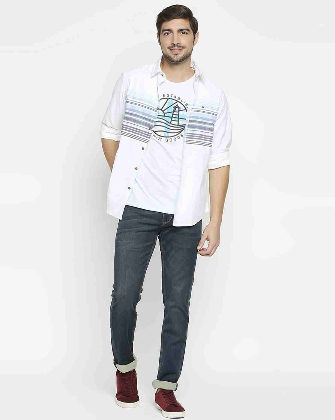 Lee Cooper | Shirt with Placement Stripes|3