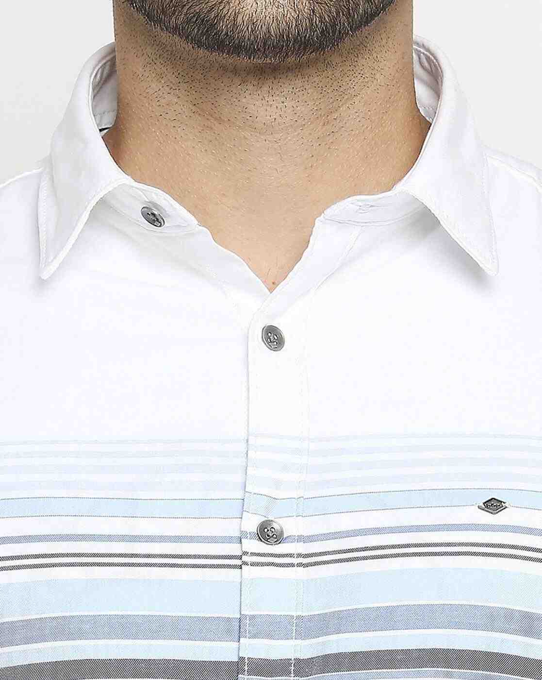 Lee Cooper | Shirt with Placement Stripes|4