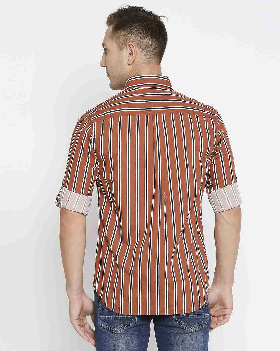 Lee Cooper | Striped Shirt with Patch Pocket|2