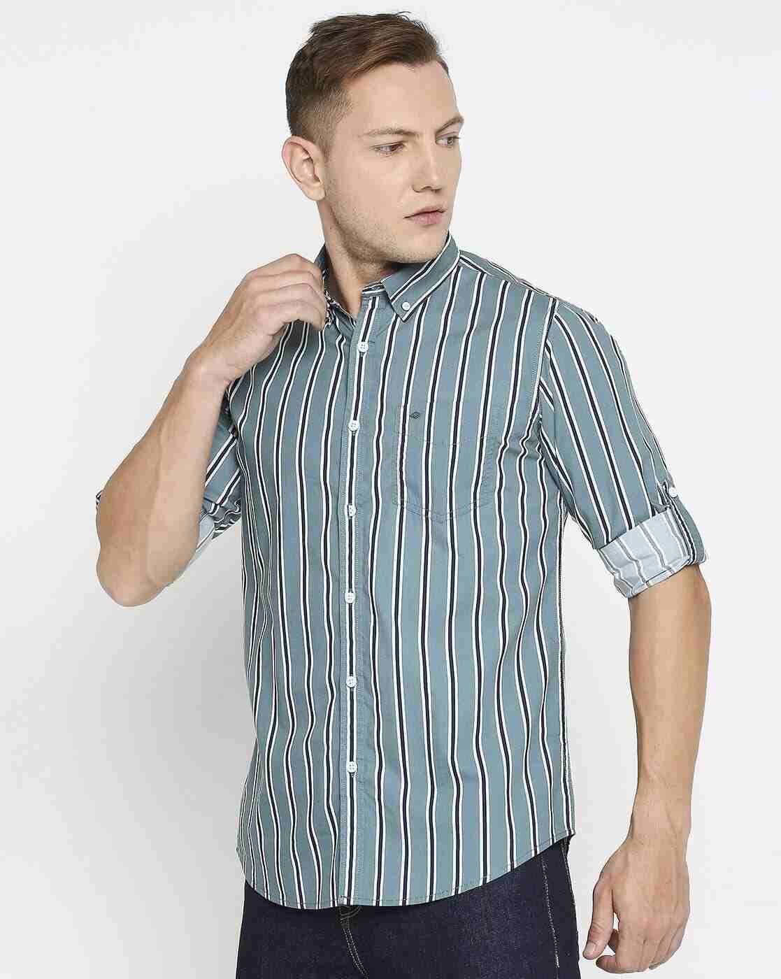 Lee Cooper | Striped Shirt with Patch Pocket|1