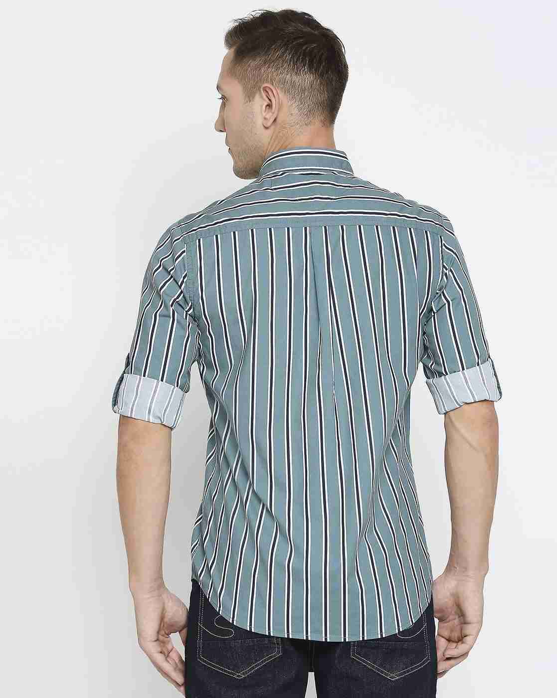 Lee Cooper | Striped Shirt with Patch Pocket|2