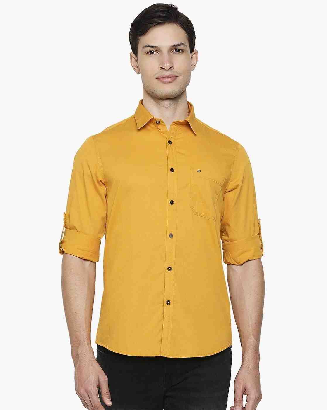 Cotton Shirt with Patch Pocket