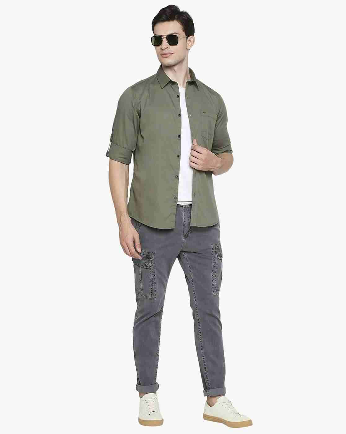Lee Cooper | Cotton Shirt with Patch Pocket|3