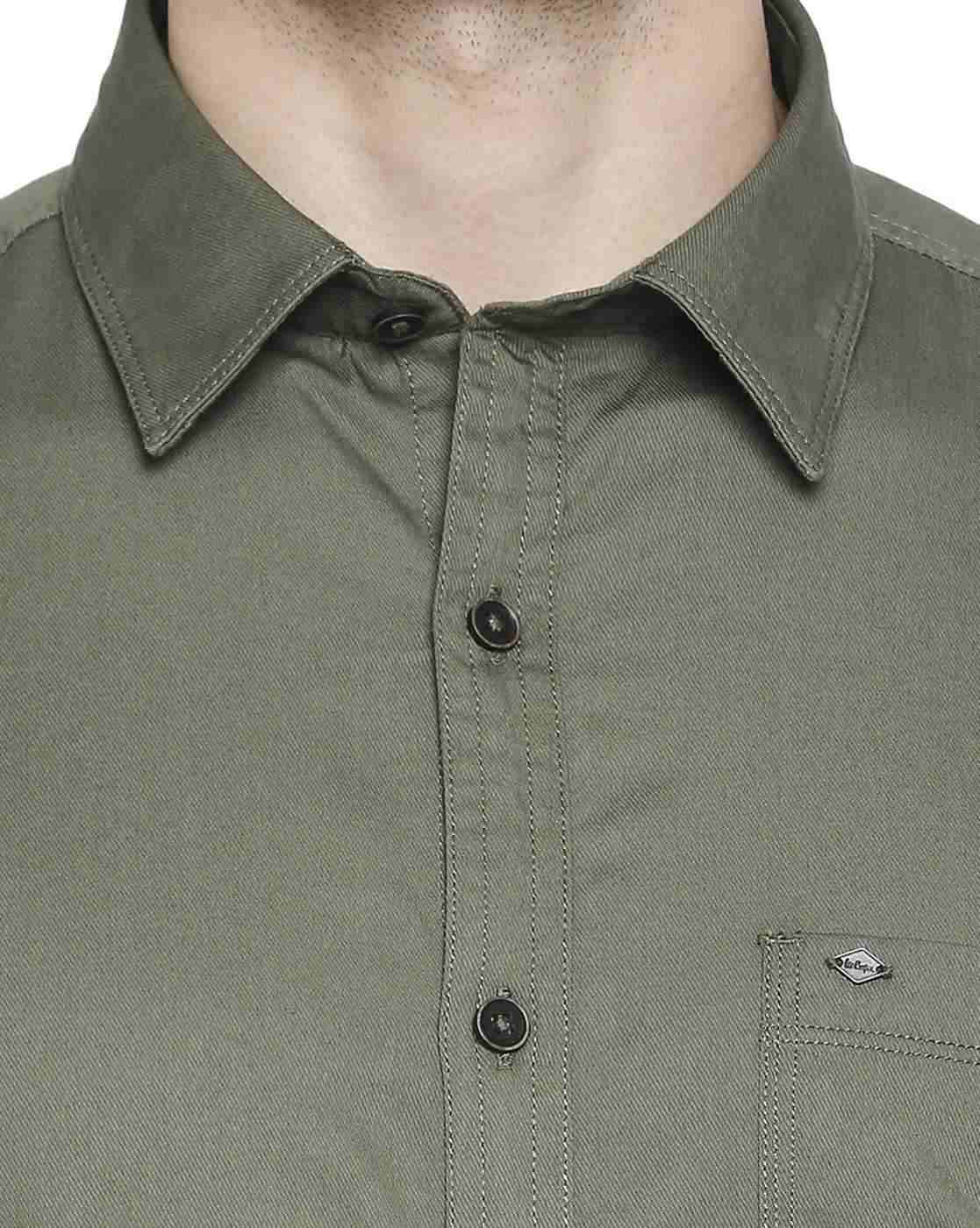 Lee Cooper | Cotton Shirt with Patch Pocket|4