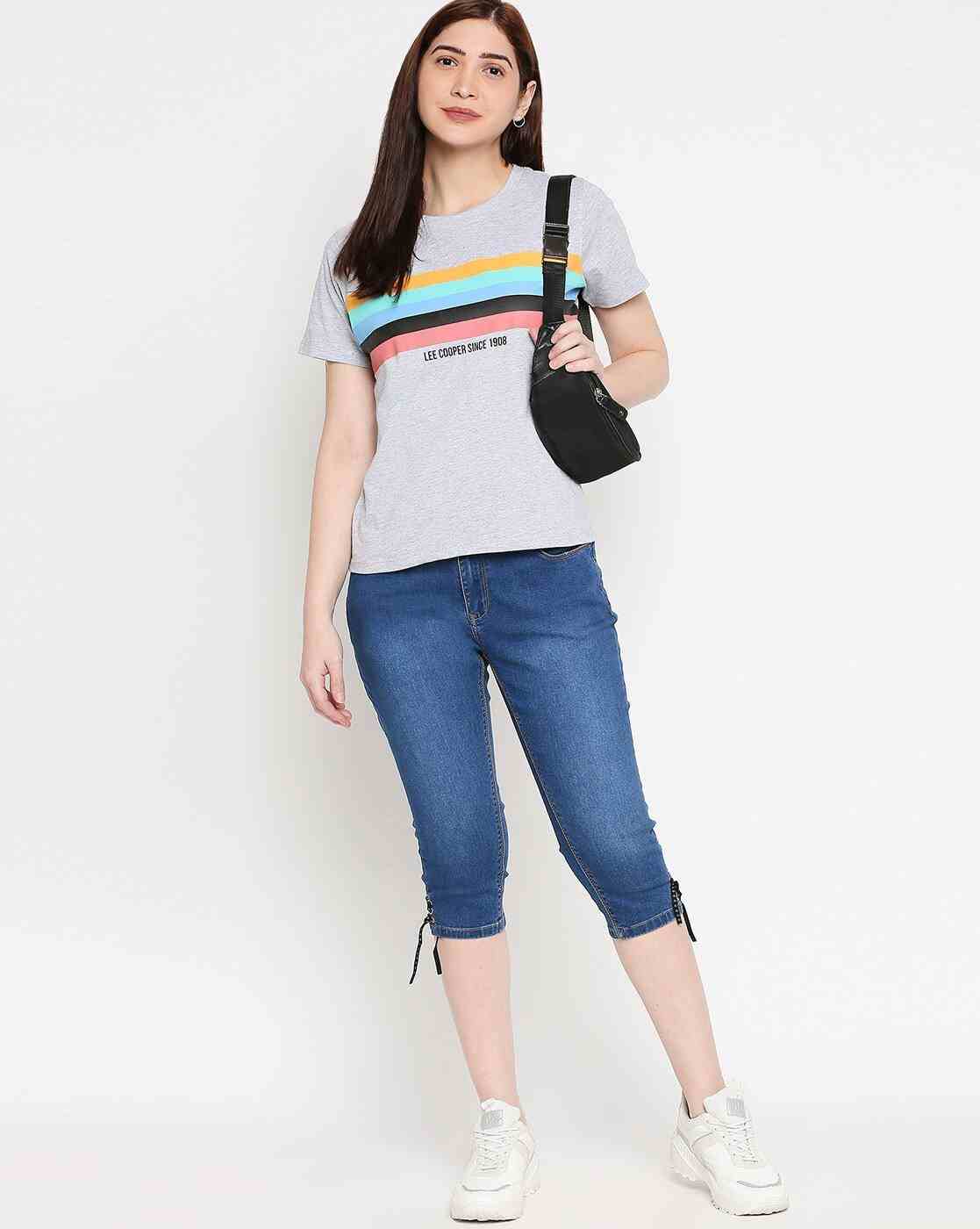 Lee Cooper | Washed Cropped Skinny Jeans|3