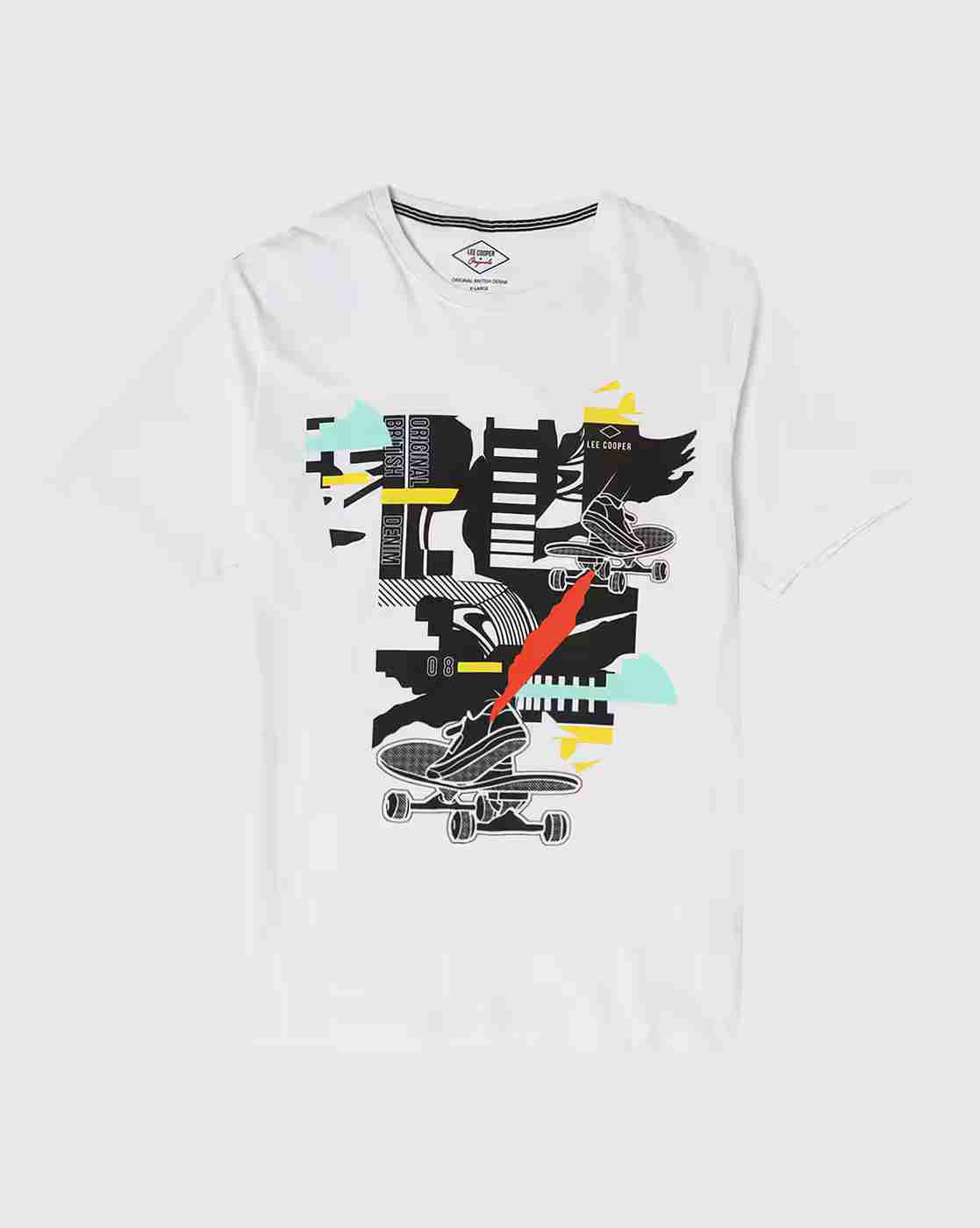 Lee Cooper | Boys Graphic Print Crew-Neck T-Shirt|0