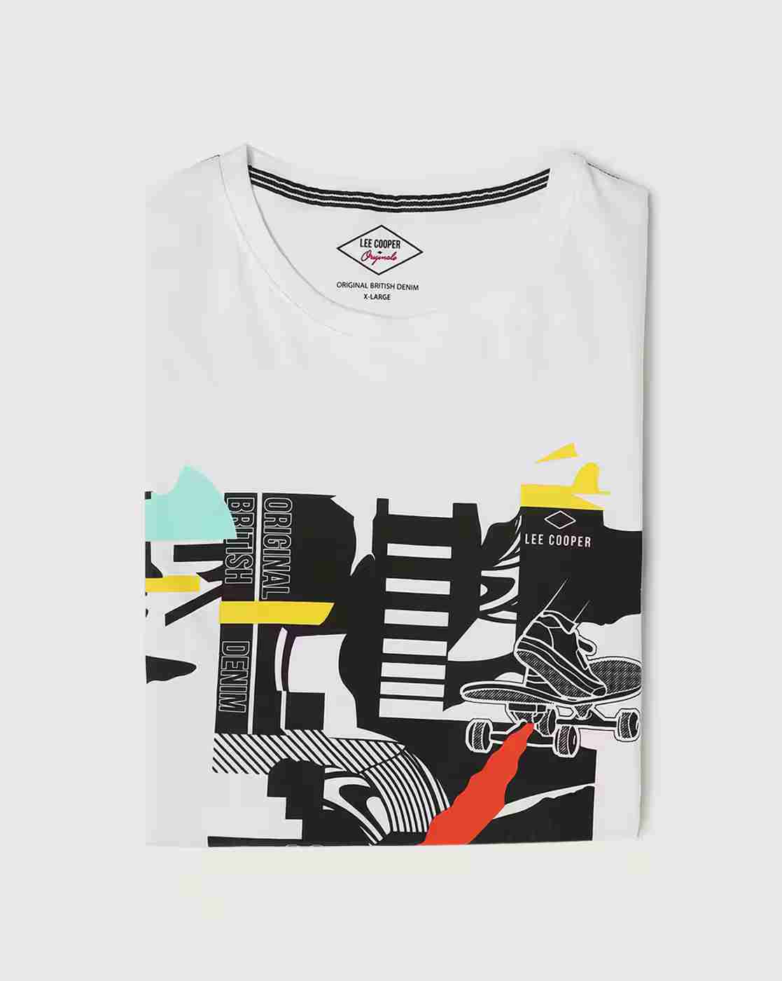 Lee Cooper | Boys Graphic Print Crew-Neck T-Shirt|2