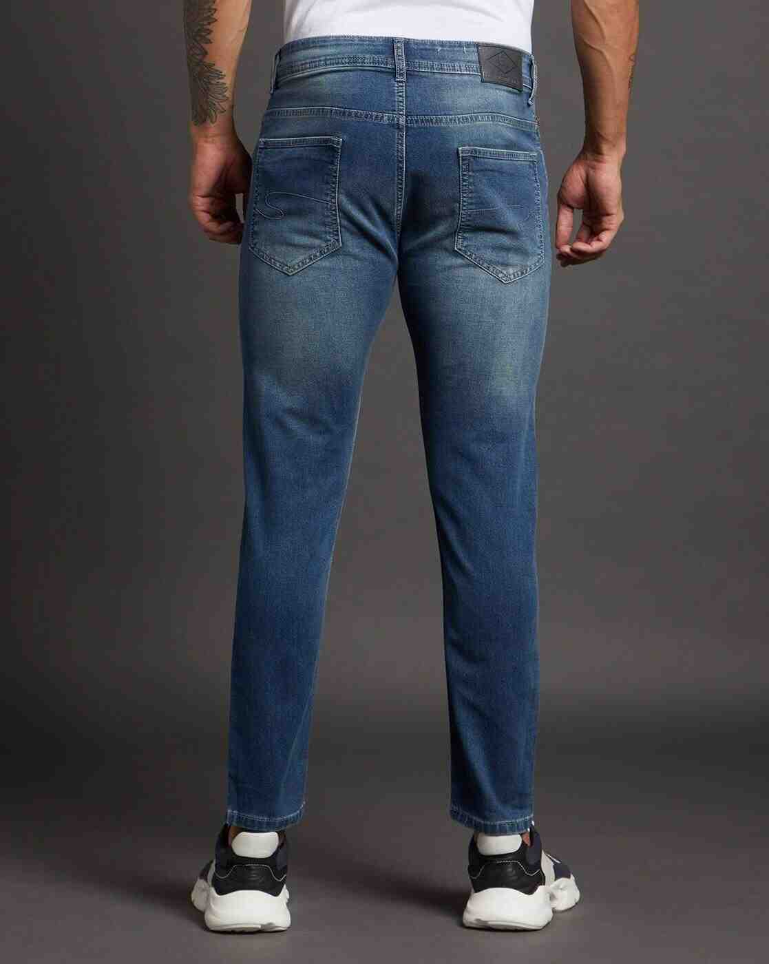 Lee Cooper | Men Stone-Wash Slim Fit Jeans|2