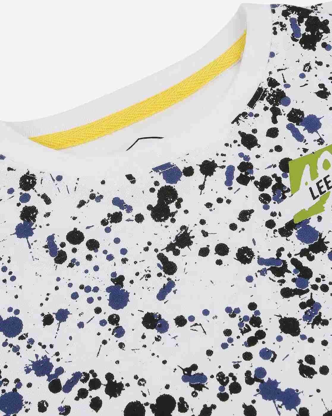 Lee Cooper | Splatter Print Slim Fit Round-Neck T-Shirt|2