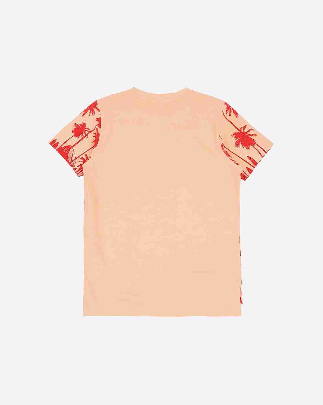 Lee Cooper | Tropical Print Slim Fit Crew-Neck T-Shirt|1