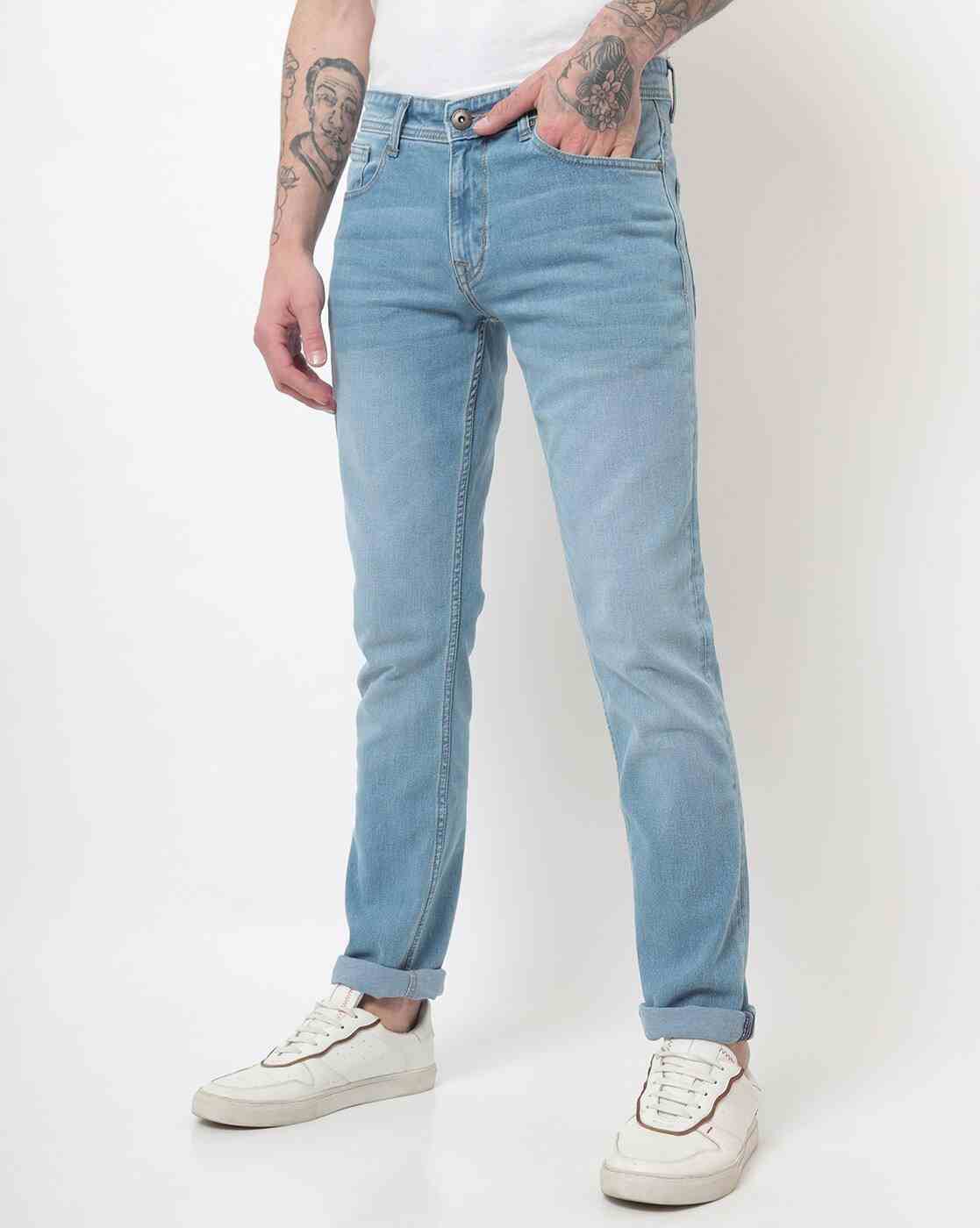 Lee Cooper | Men Light-Wash Slim Fit Jeans|0