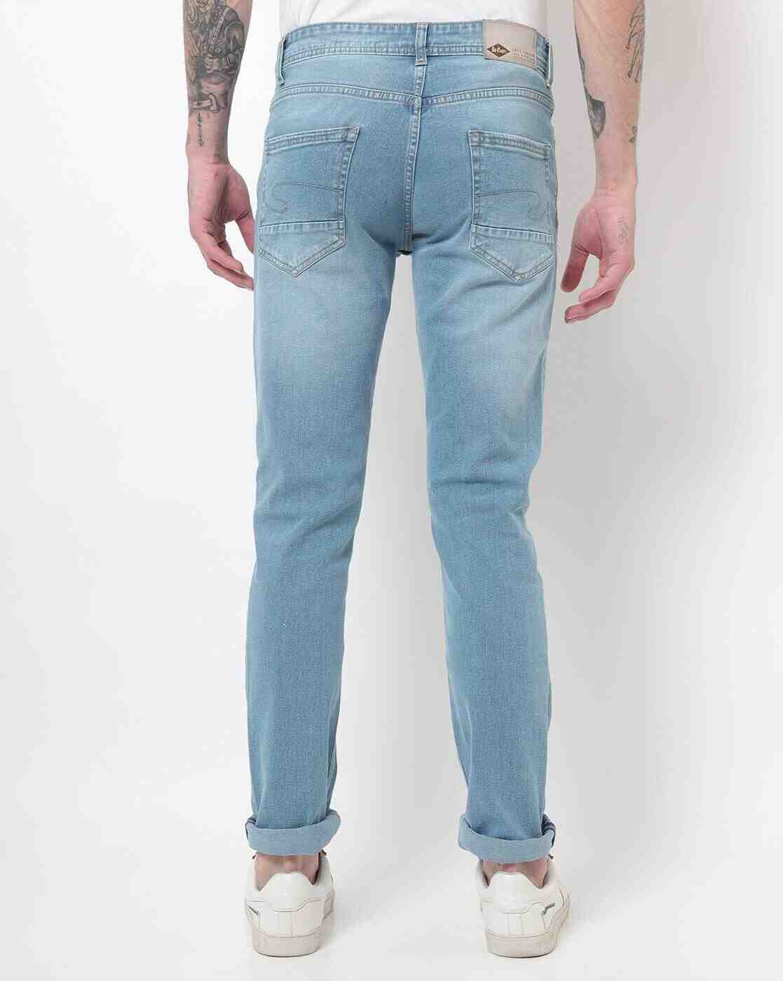 Lee Cooper | Men Light-Wash Slim Fit Jeans|2